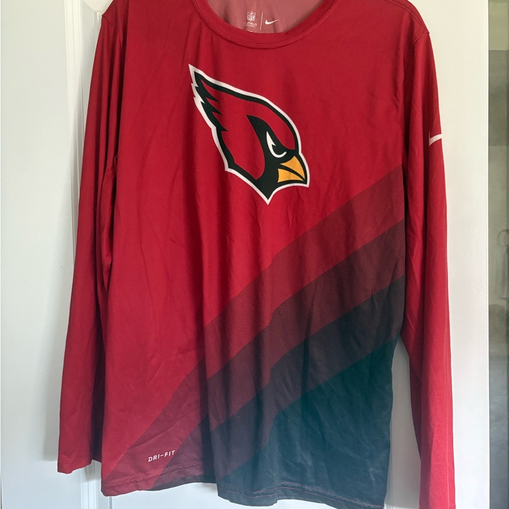 ARIZONA CARDINALS NIKE Red Dri-FIT Athletic Shirt